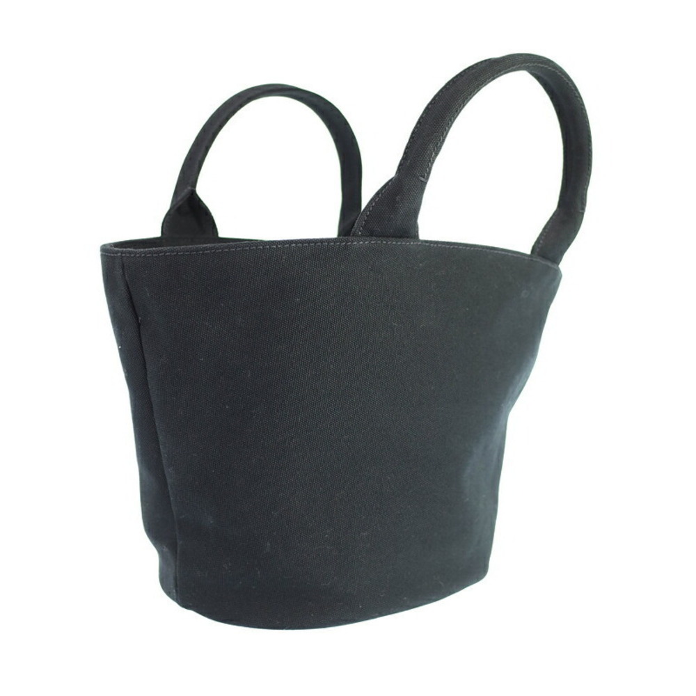 Prada 2way canvas Convertible Shopping Tote Black Canapa Logo
